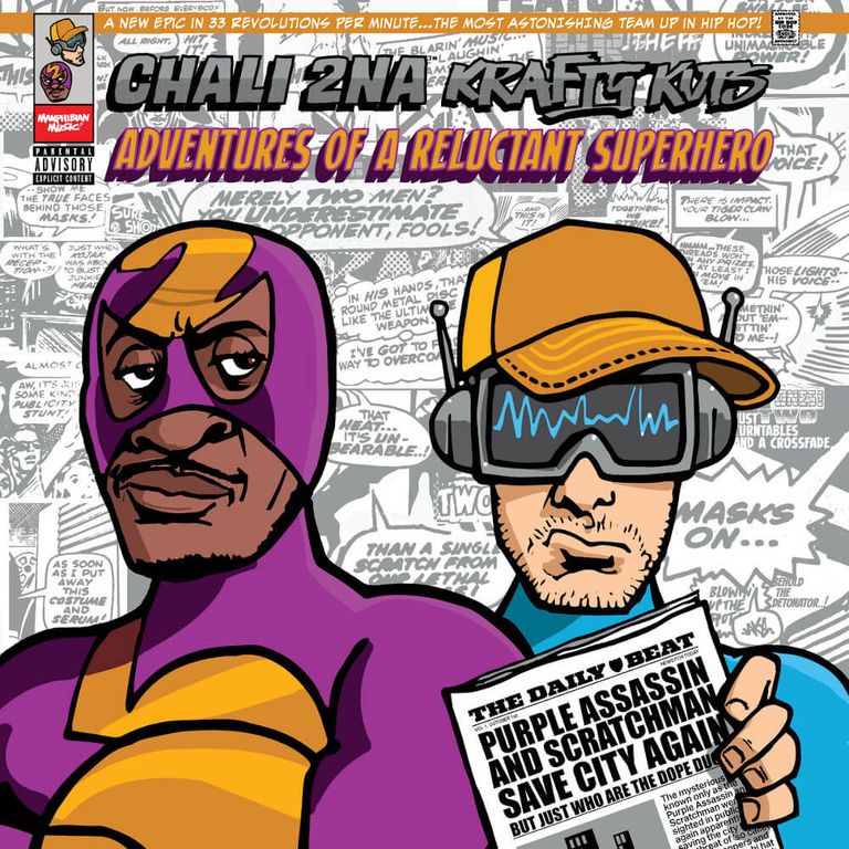 Album artwork of 'Adventures Of A Reluctant Superhero' by Chali 2na & Krafty Kuts