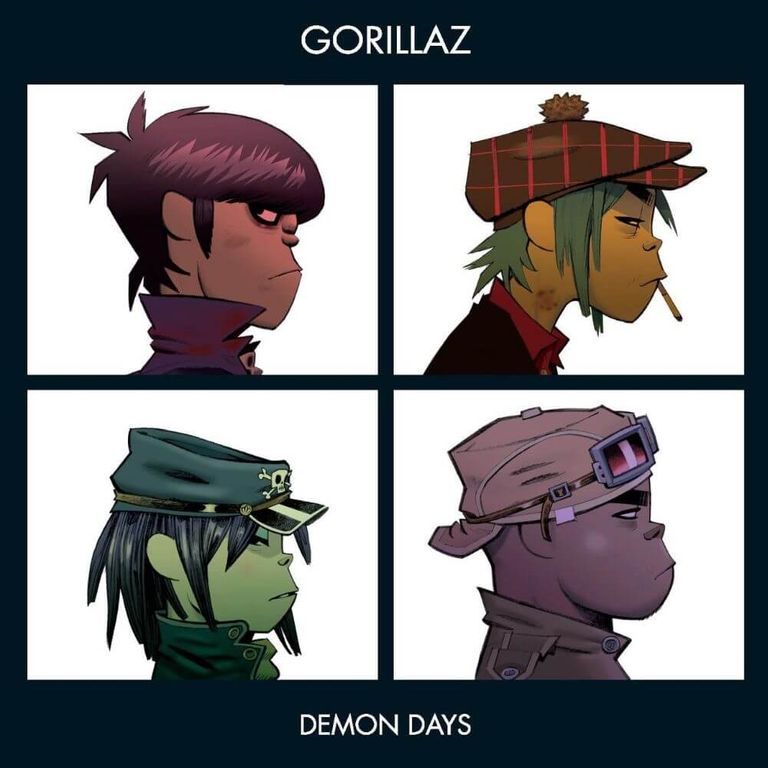 Album artwork of 'Demon Days' by Gorillaz