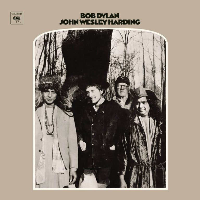 Album artwork of 'John Wesley Harding' by Bob Dylan