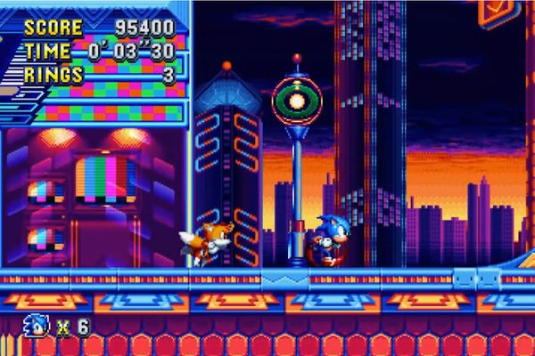 Screenshot of the video game Sonic Mani