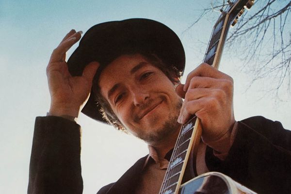 Photograph of Bob Dylan taken from the artwork of his album Nashville Skyline