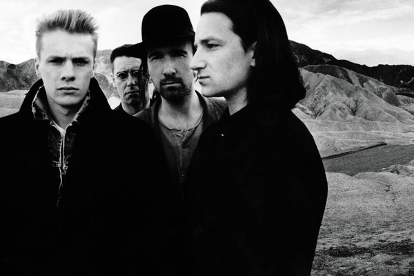 Photograph from the album cover of 'The Joshua Tree' by U2